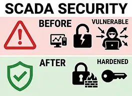 SCADA and ICS cybersecurity: vulnerabilities, testing and guidelines