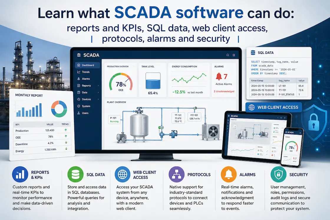 SCADA software features: what to do and what to check before choosing