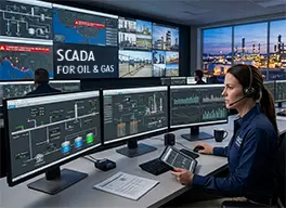 SCADA systems for oil and gas: monitoring, control and security