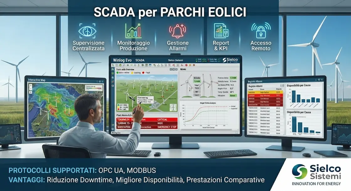 SCADA for wind farms: wind turbine data, monitoring and supervision