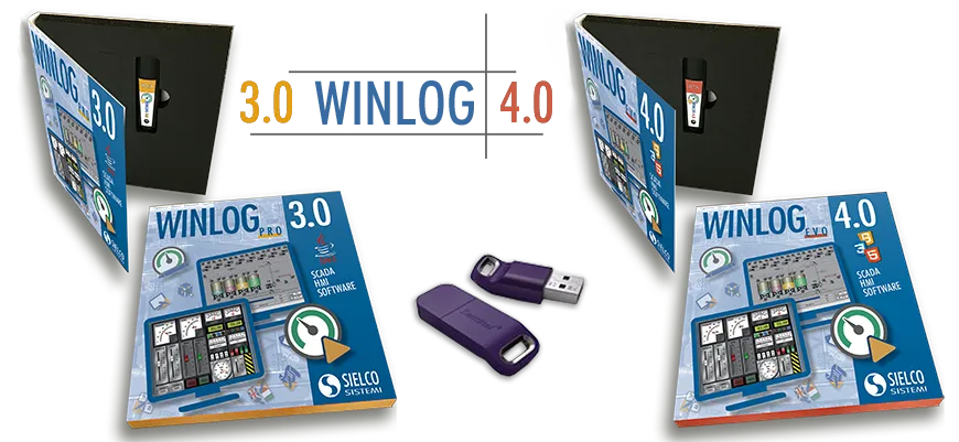 Packages and protection keys for Winlog Pro and Evo SCADA software