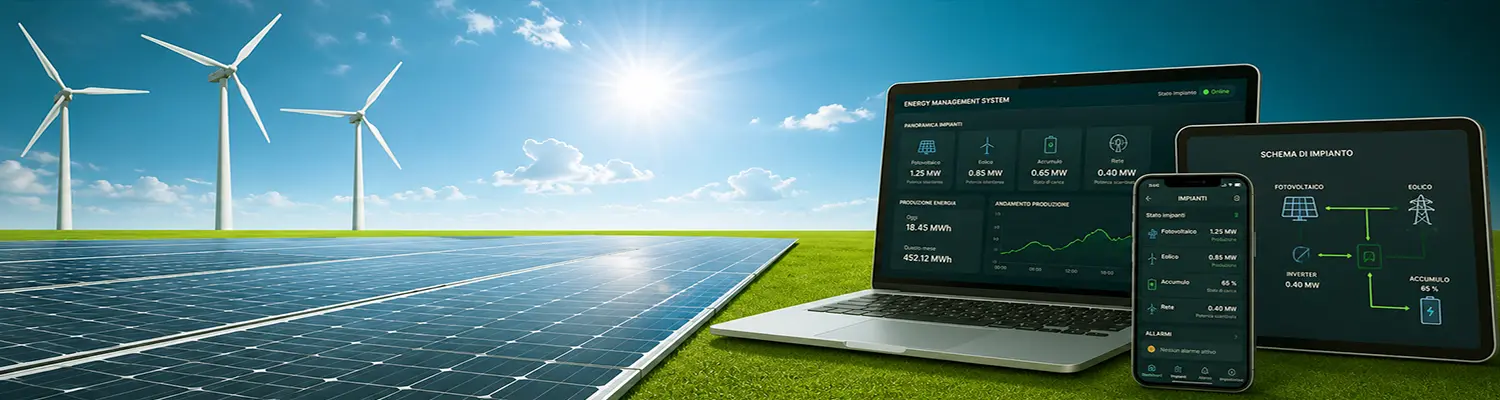Smartphones, tablets and PCs for SCADA Supervision of photovoltaic panels and wind turbines